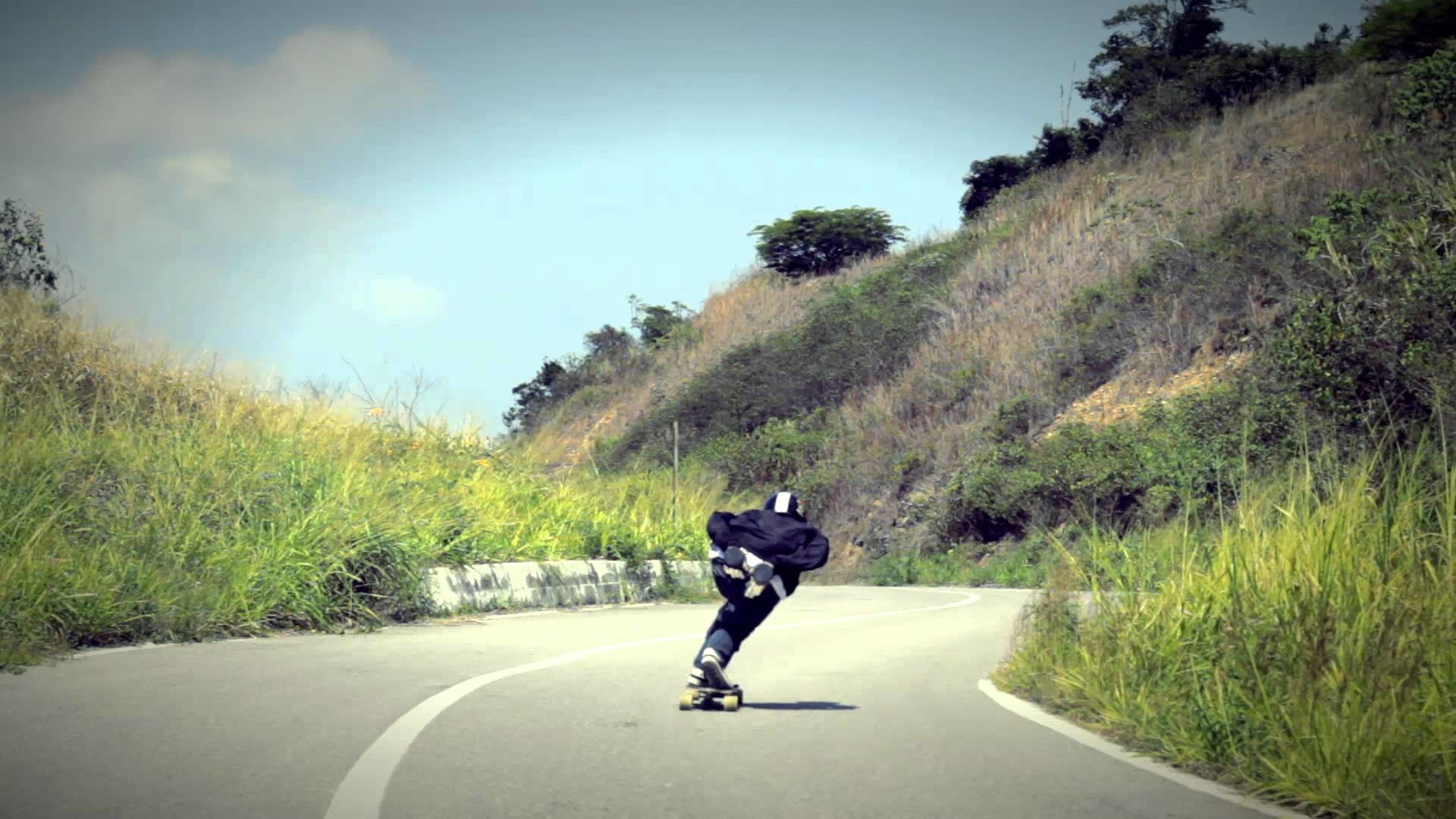 Longboard, Downhill, Strada di collina, Curva, Full HD, wallpaper per PC