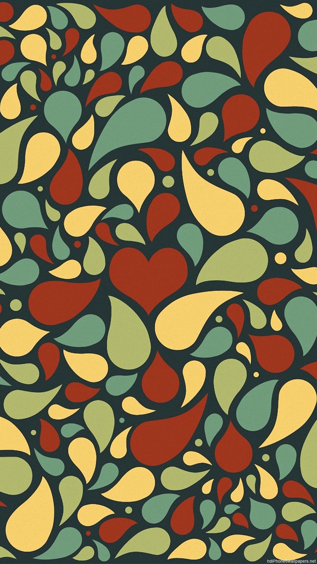 Paisley, Motivo, Retrò, Colorato, sfondo iPhone 6 Full HD