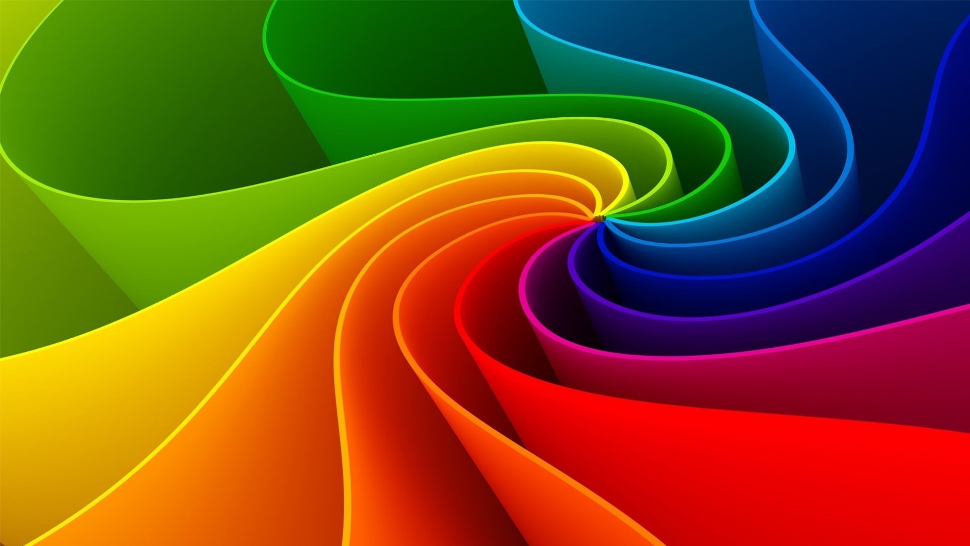 Arcobaleno, Spirale, Astratto, 16:9 Full HD, sfondo widescreen