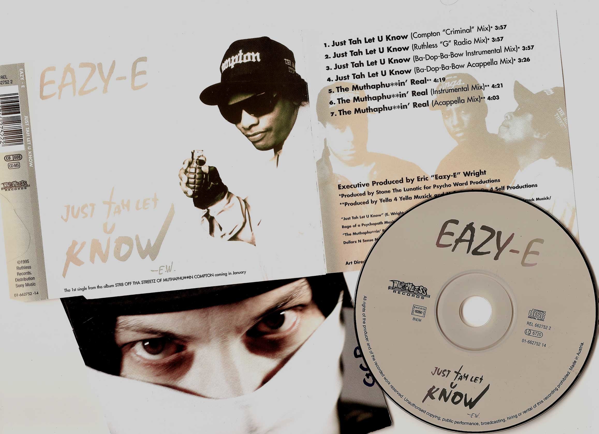 Eazy-E, Just Tah Let U Know, CD, Copertina, Full HD, sfondo per PC