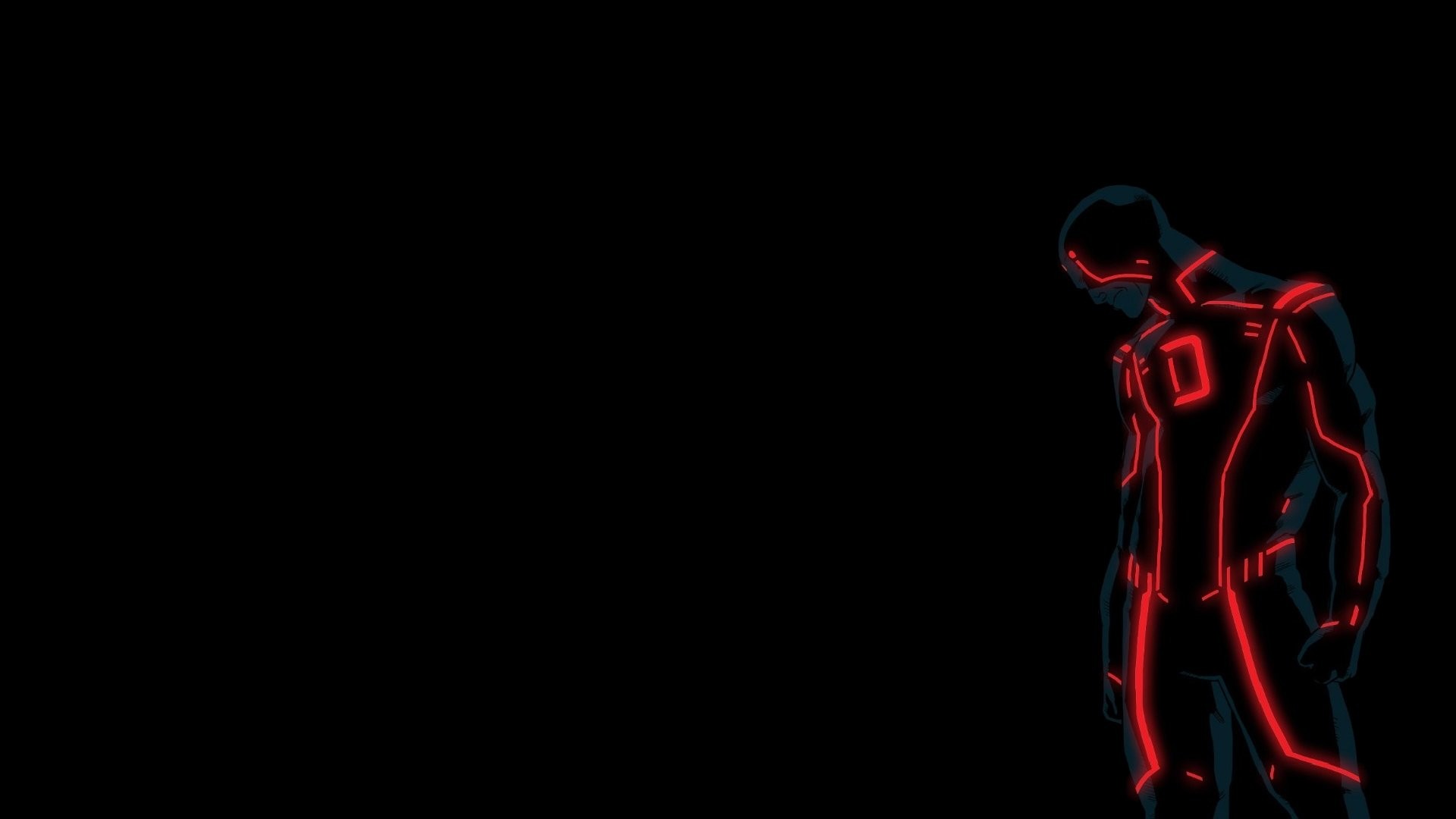 Daredevil, Neon, Minimalista, 16:9 Full HD, sfondo widescreen