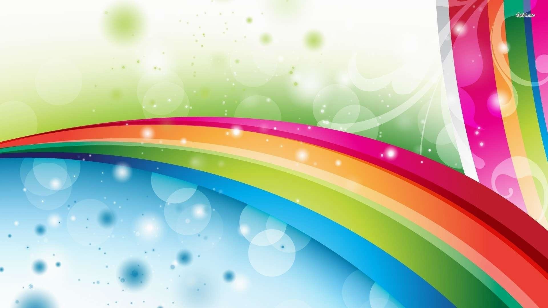 Arcobaleno, Bokeh, Colori vivaci, 1920x1080, immagine di sfondo