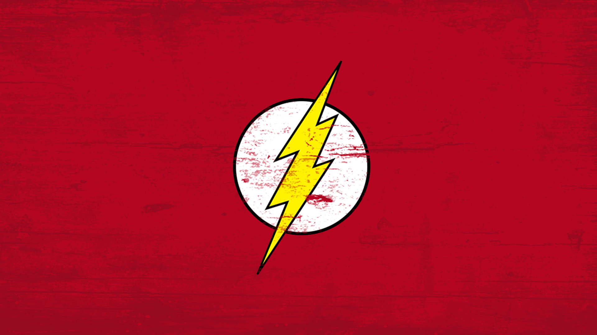 Logo di Flash, Fulmine, Rosso, Vintage, 1920x1080, sfondo per PC