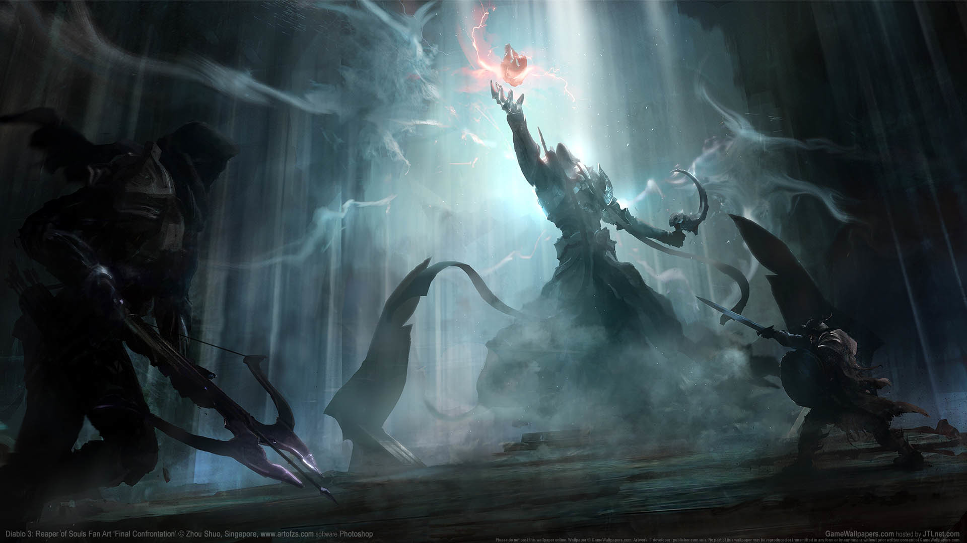 Malthael, Diablo III: Reaper of Souls, Battaglia, Nebbia, Full HD, sfondo per PC e portatile
