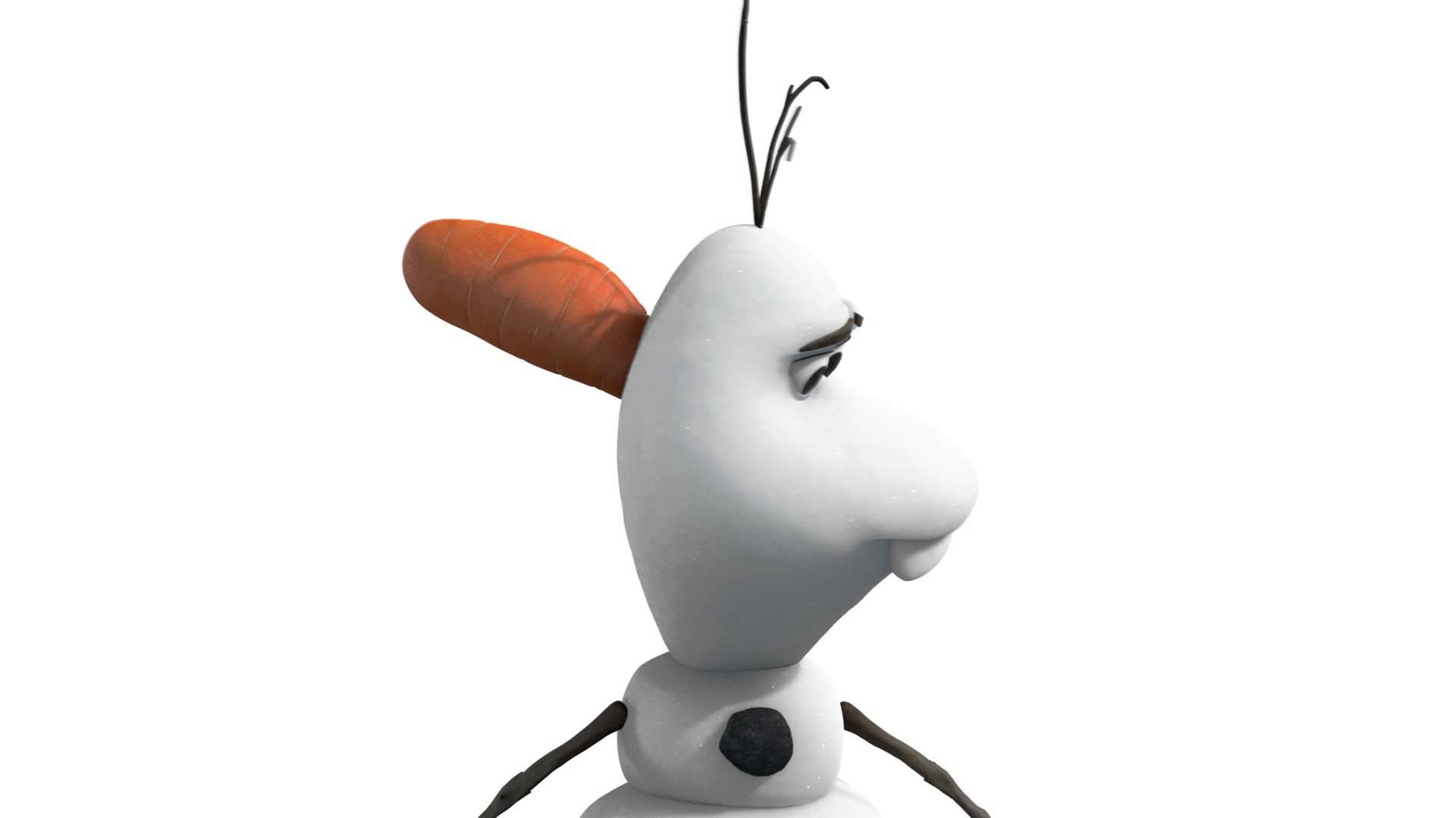 Olaf, Frozen, Disney, Sfondo bianco, Full HD, wallpaper per portatile