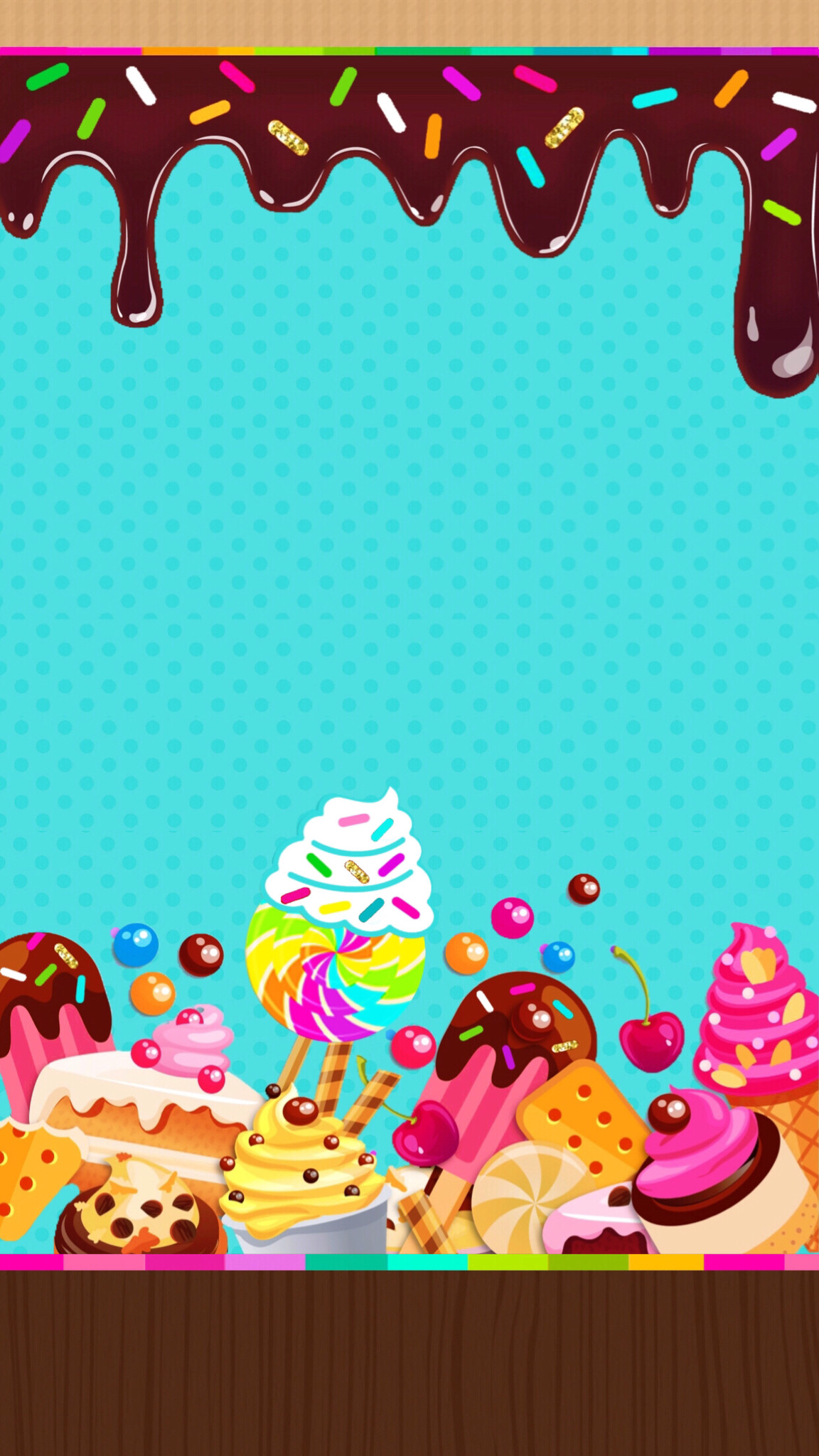 Dolcetti, Cupcake, Cioccolato colato, Azzurro, Caramelle, sfondo per iPhone e Android