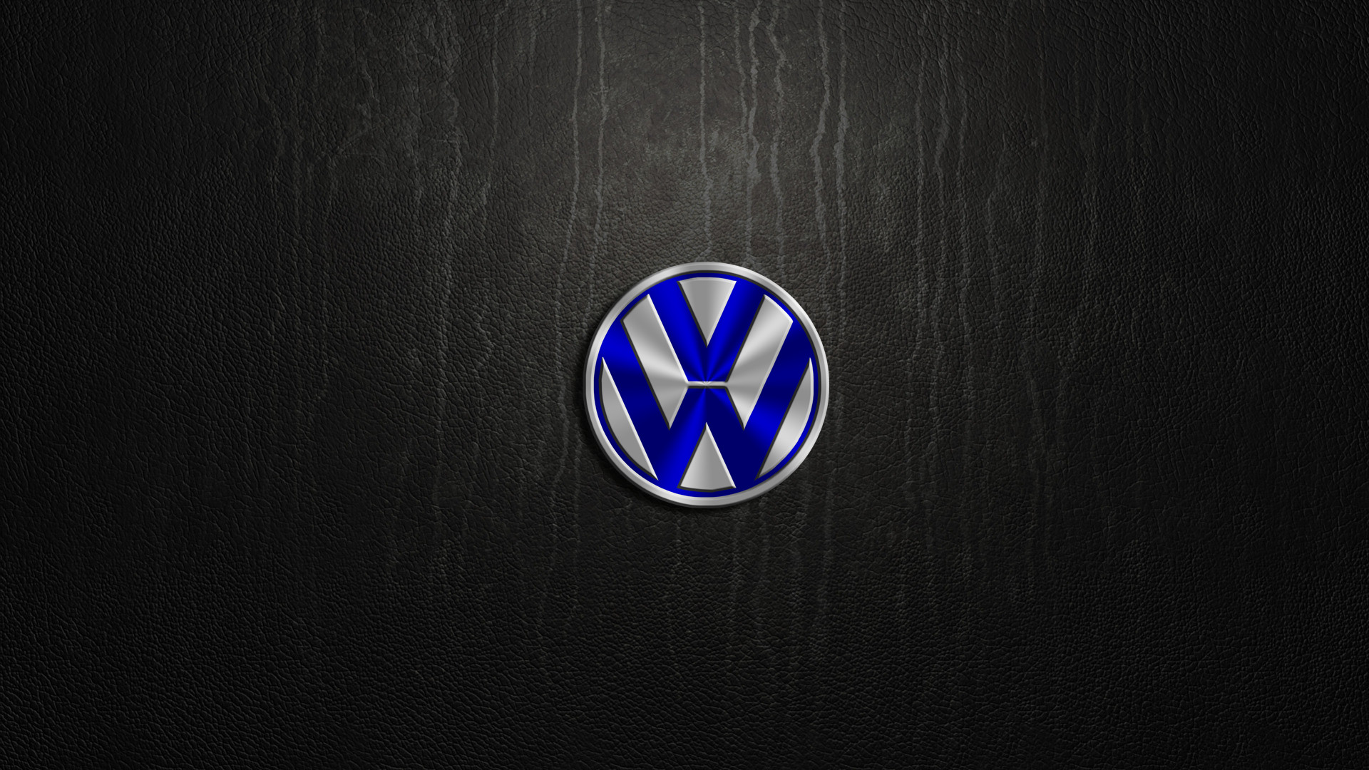 Volkswagen, Logo, Pelle nera, sfondo per cellulare